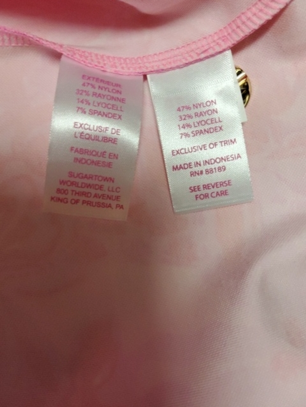 Lilly Pulitzer Pink Floral V-Neck Women's Dress - NWT - Picture 5 of 5